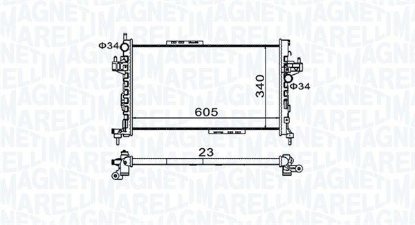 350213977000 Magneti Marelli Радиатор основной